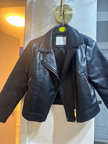 Primark girls black faux - primark,