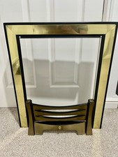 Perception 4267 Gas Fire Fascia - Gold and black