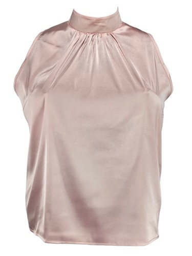 Dusty pink shiny - satin, halter