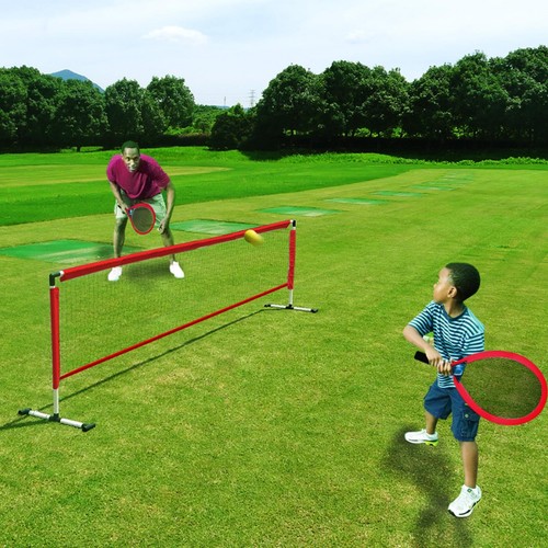 Childrens tennis net play - net, set