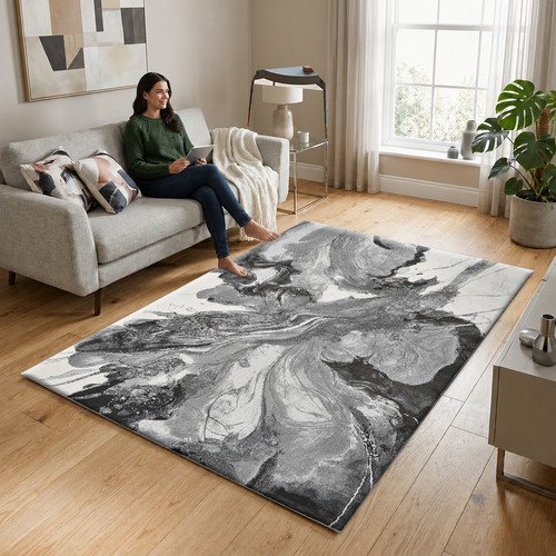Modern large area rugs - modern, bedroom
