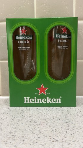 Heineken pint glasses lager - heineken,