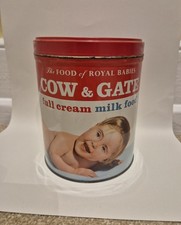 Vintage Cow & Gate Baby Milk Tin 1960s