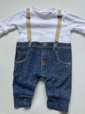 By MOTHERCARE ? Bib & Brace Novelty Outfit Baby Boys Clothing Newborn 1 Month