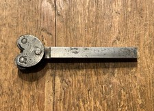 VINTAGE KNURLING TOOL HEAVY DUTY TWIN WHEEL METALWORKING LATHE MYFORD COLCHESTER