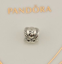 New 100% Genuine Authentic Pandora Silver 21st Birthday Milestone Charm 791048