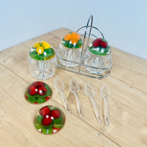 Vintage lucite pots - vintage, jam