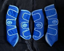 CUDDLY PONIES SET OF 4 TRAVEL BOOTS SIZE PONY BLUE EXCELLENT CONDITION