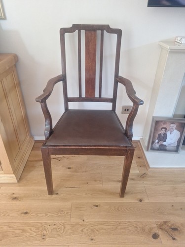Oak carver chair arts and - chair,