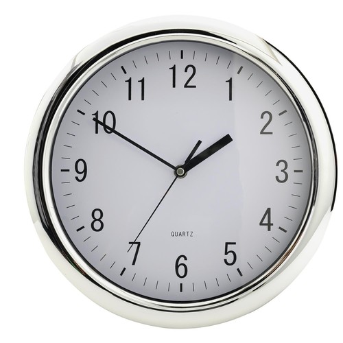 Chrome wall clock 29cm quartz - 29cm,