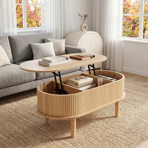 100cm oval coffee table - 100cm,