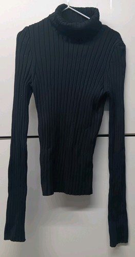 Womens black polo neck - womens,