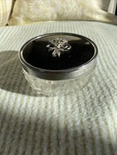 Vintage Glass Trinket Box