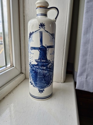 Delft blue bottle with stopper - bottle,