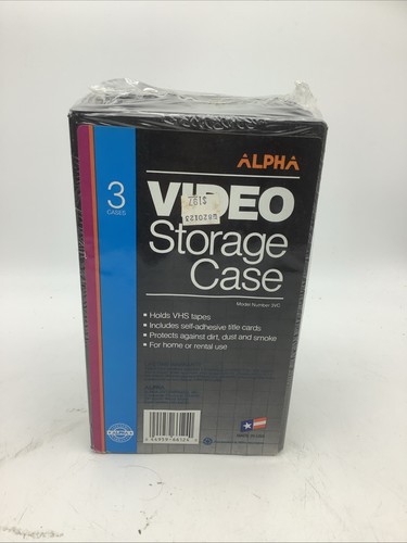 Alpha video storage case pak - storage,