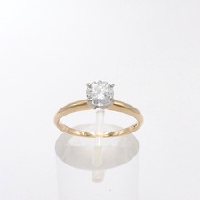 14k Gold Round Setting Natural