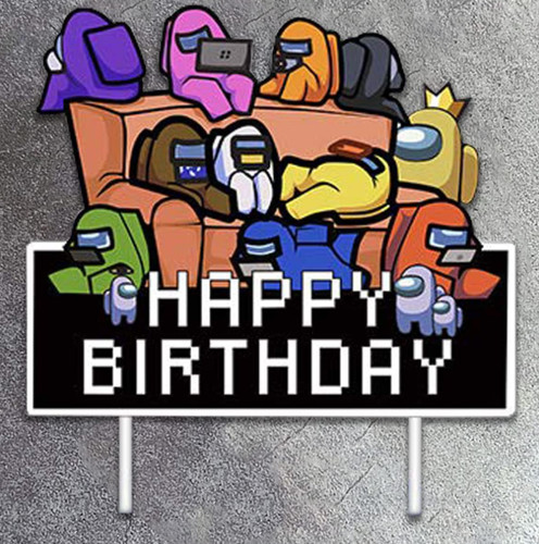 Party props among birthday - among,