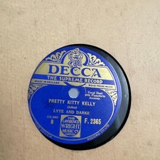 Pretty Kitty Kelly / Little Old Church In, Lyte & Darke 10" Gramophone Record