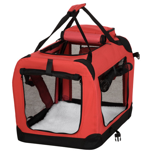 Pawhut folding pet carrier bag - folding,