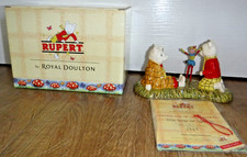 Royal Doulton Rupert Bear ~ Rupert & The Imp Of Spring RB15 ~ 0949/2500 ~ Boxed