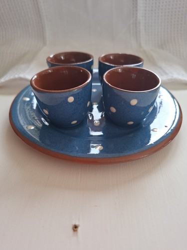 Dartmouth pottery egg cups - pottery,