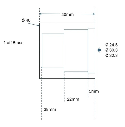 Custom part brass your - part, to