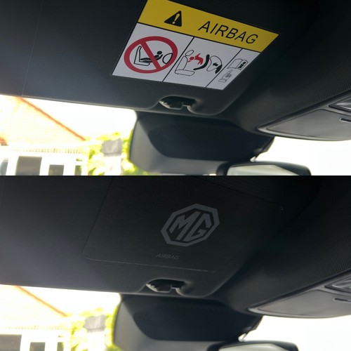 Bmw sun visor fabric sticker - visor,