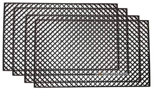 Diamond cut filter grids - x,