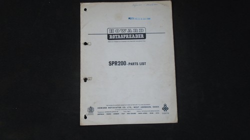 Howard rotaspreader spr200 - howard,