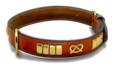 LEATHER STUDDED DOG COLLAR