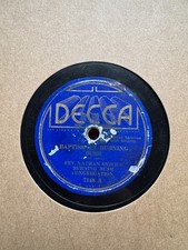 78Rpm, Pre War Gospel,  'Baptism' Decc