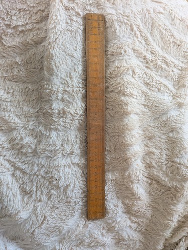 Vintage wooden ruler 30cm old - vintage,