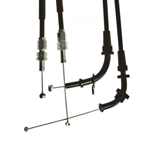 Throttle cable set - set, extended