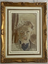 Raoul Dufy Self Portrait Lithograph On Board Framed Picture