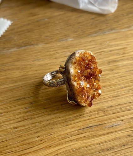 Sterling silver citrine - sterling,