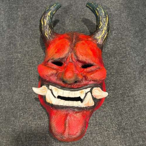 Papier mache devil mask - mask,