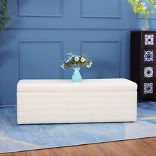 Velvet Ottoman Storage Box