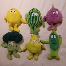 Goodness Gang Plush x 6 bundle Lemon Fig Pear Pea Pod Mellon Broccoli