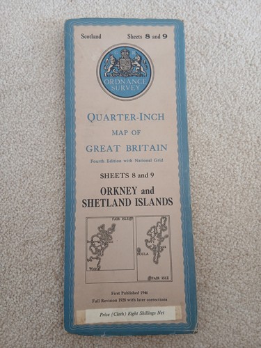 Vintage ordnance survey cloth - vintage,