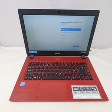 Acer Aspire 1 A114-32 Laptop Red N4000 4GB Ram 64GB 14" W10 Working No Charger