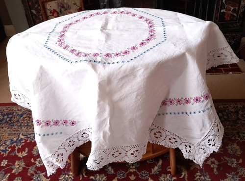 Vintage embroidered cotton - vintage,