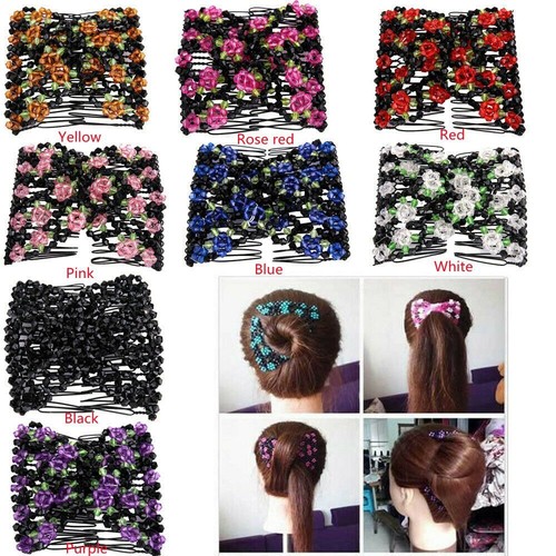 Stretchy hair combs clips - stretchy,