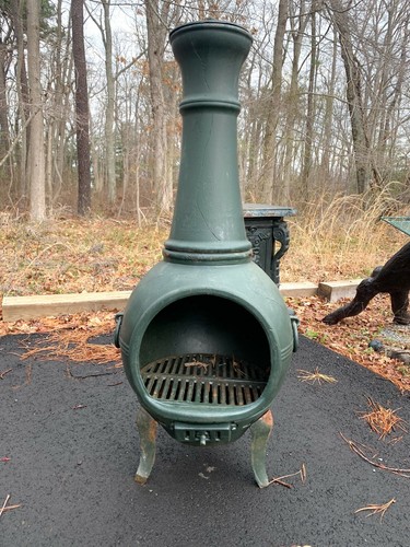 Elegant cast iron chiminea - elegant,