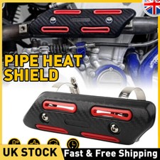 Motorcycle Exhaust Muffler Pipe Heat Shield Cover Heel Guard Red Anti-Scalding