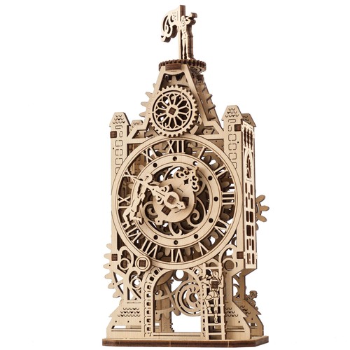 Ugears old clock tower - old, 3d