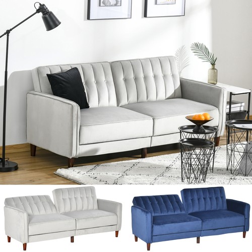 Sofa futon velvet touch tufted - sofa,