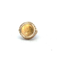 9ct yellow gold 1897 half