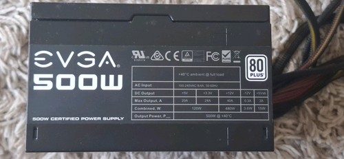 Evga 500w plus certified - 80,