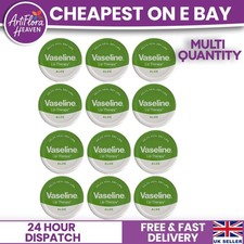 Vaseline Lip Therapy Balm Petroleum Jelly 20g Original, Rosy, Aloe Vera Pots