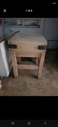 Vintage butchers block solid